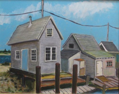 Fishing Shacks at Menemsha © Bill Buckley, all rights reserved.